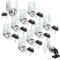 ZOFUN 10 Pcs Cabinet Locks, 30 mm Locker Locks with Keys, Cam Locks 30 mm with 2 Locking Plates, Stainless Steel Locker Locks for Office Mail Box Cabinets Lockers