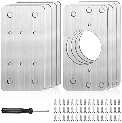 8 Stück Scharnier Reparaturset, 9×5cm Reparaturstück für Seitenscharnierplatte Schranktür Reparaturplatte Reparatur Platte, Schrankscharnier Scharniere, Hinge Repair Kit, Schrankscharniere