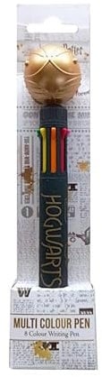 Harry Potter Stylo à Bille, Stylo à Bille Multicolore avec Un trésor en Or