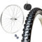 Felge vorne 24 x 1.75 + MTB Reifen 24 x 1.95 + Luftkammer | Komplettrad Mountainbike 24 Zoll