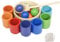 AolKee Montessori Wooden Sorting Toy for Toddlers, 7 Balls & Cups, Colour Sorting, Fine Motor Skills, Ages 1+