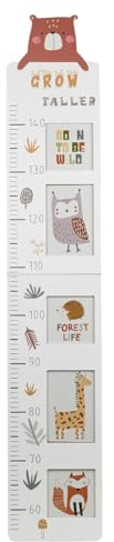 URBNLIVING Baby Growth Board Hängende Messtabelle mit Fototaschen, Rahmen zum Wachsen, weiß