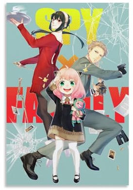 INEOUT Spy X Family Anya Art Poster Dekorative Malerei Leinwand Wandkunst Wohnzimmer Poster Schlafzimmer Malerei,Wandkunst Bilddruck Moderne Familienzimmer Dekor 12x18inch(30x45cm)