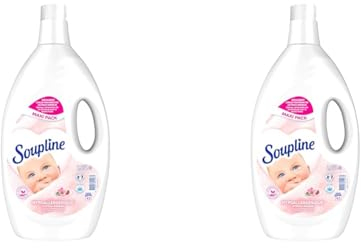 SOUPLINE - Adoucissant Dilué Soupline Hypoallergénique - Formule Active à Froid - 92% d'Ingrédients d'Origine Naturelle - Bouteille de 2,85 L (Lot de 2)