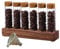 Coffee Bean Tubes Coffee Bean Cellars 6Pcs Single Dose Coffee Bean Storage Tubes With Wooden Stand ＆ Funnel Airtight Sealed Glass Coffee Bean Container With Lids,Single Dose Coffee Bean Storage