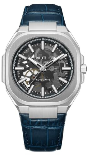 Cerruti 1881 - Armbanduhr Automatic Leadri - Automatic Uhrwerk - Gehäusebreite: 50 mm - Edelstahl - 10 ATM