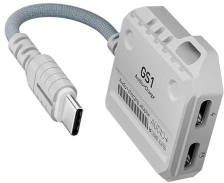 Carte son HiFi USB C vers port casque avec charge rapide 60 W Puissance 6 cm Longueur du câble pour améliorer le jeu