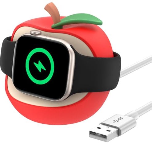 Apple Watch Charger Stand for Ultra2/Ultra/10/9/8/7/6/5/4/3/2/1/SE (49mm, 46mm, 44mm, 42mm, 40mm, 38mm), Nightstand Mode with USB A Charger Cable