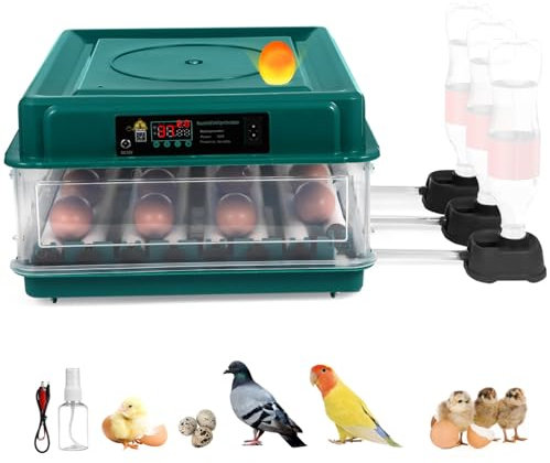 Vollautomatischer Inkubator 36-48 Eier Grün mit Temperaturkontrolle