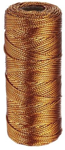 sourcing map Metallische Kordel aus Kupfer, 1,5 mm, zum Basteln, Geschenkverpacken, Weihnachtsdekoration, Hängeetikett, 1,5 m