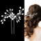 Perle Braut Haarschmuck,Schön Hochzeit Silber Haarschmuck, Hochzeit Zubehör für Frauen und Mädchen