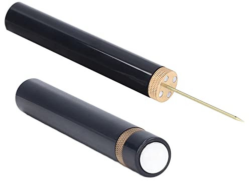 Ouvre-bouteille de Vin, Ouvre-tire-bouchon de 1pc Ouvre-vide avec Conception de Pression D'air pour les à Domicile Pique-nique (longueur Totale de 14 cm) (rouge) (GOLD)