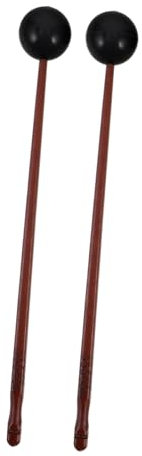 Milisten 2pcs Sturdy Wooden Construction Xylophone Mallets Soft Rubber Head Drumsticks for Boys and Girls
