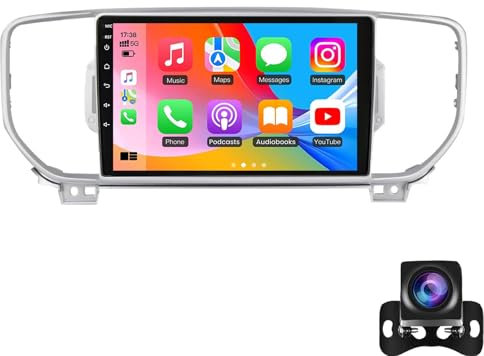 Keoaiob Car Radio For K-IA Sportage 4 KX5 2016-2018 Stereo, 9 Inch Android Car Stereo With GPS Tracking, WiFi Internet Access, Wireless Carplay Android Auto IPS Touchscreen, BT/USB/FM/AM(Color:M500S)