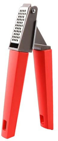 Multifunctional Garlic Press - Red Kitchen Accessories, Easily Mix Garlic with Reinforced Handle, Suitable for Sauces, Marinades, Daily Kitchen ​