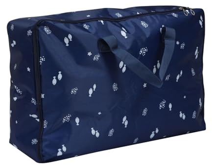 TEMPNAP Oxford Aufbewahrungstasche für Decken Feuchtigkeitsbeständig Reißfest Extra Groß Doppelnaht für Bettdecken Kissen und Kuscheltiere Langlebiger Quilt Organizer