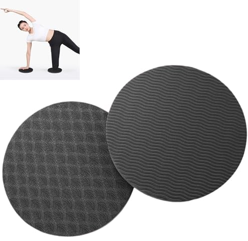 Smaoqingji Yoga Antiscivolo Cuscinetti per Ginocchia - Confezione da 2, Nero, Pilates Blocchi Yogar Mattoncini Attrezzi, Adatto per Yoga, Ginnastica, Pilates Esercizi Aerobici, Protegge Ginocchia
