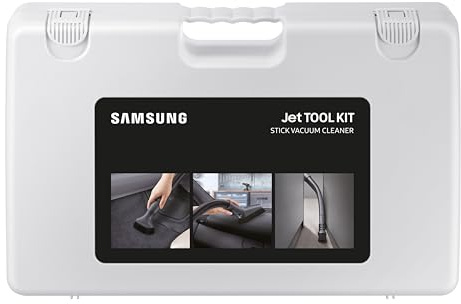 Samsung VCA-SAK95K/GL Zubehör-Set für Jet Akku-Staubsauger, Staubbürste extra Soft, Staubbürste extra hart, Teleskop‑Verlängerungsschlauch, Flexible Teleskop‑Fugendüse, Aufbewahrungskoffer, Schwarz