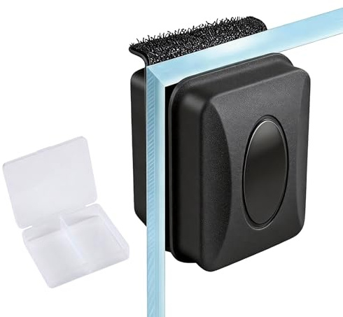 Aquarium Reinigungs Magnet Bürste, Aquarium Glasreiniger, Fish Tank Scheibenreiniger Magnetischer Reiniger Alge Reinigungswerkzeug mit Upgrade 90 ° Bürstenkopf für Fischglasbecken