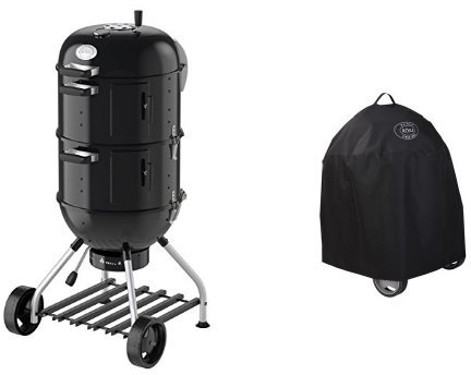 RÖSLE 25009 Watersmoker, Smoker No.1 F50-S, schwarz, 69 x 68 x 136 cm + Abdeckhaube
