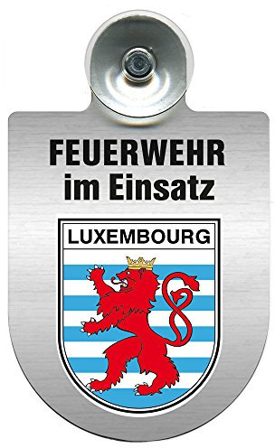 Einsatzschild Windschutzscheibe incl. Saugnapf - Feuerwehr im Einsatz - 309355 Farbe Region Luxembourg