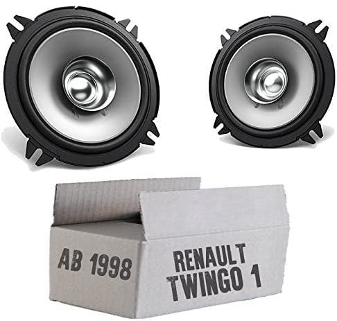 Lautsprecher Einbauset passend mit Kenwood KFC-S1356-13cm Koax Auto Einbauzubehör für Renault Twingo 1 Phase 2 Front
