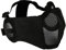 OAREA Tactique Airsoft Masque Demi Partie Inférieure en Métal en Métal Net Le Field Elite Protection Contre Les Oreilles en Plein Air Paintball