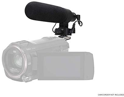 Digital Nc Microfono supercardioide avanzato per Sony FDR-AX33 (Stereo/Shotgun) con paravento Dead Cat