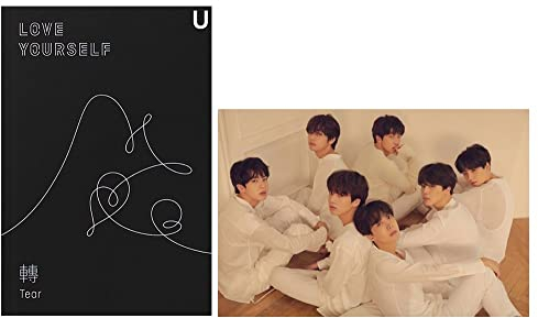 BTS Love Yourself Tear (U Version) 3rd Album Bangtan Boys CD+Poster+Photobook+Minibook+Photocard+Standing Photo+(Extra 6 Photocards and 1 Double-Sided Photocard Set)