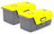Wrapgrade Skin kompatibel mit Mavic Air 2 & DJI Air 2S | 2 Batterien (NEON Yellow)