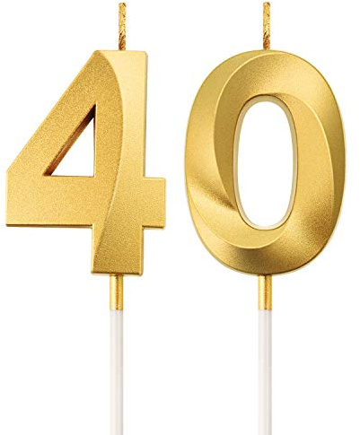 40. Geburtstag Kerzen Kuchen Ziffer Kerzen Alles Gute zum Geburtstag Kuchen Topper Dekoration für Geburtstag Party Hochzeit Jahrestag Feier Lieferungen