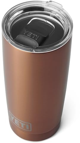 YETI Rambler Tumbler, Vaccum Insulated Stainless Steel Tumbler with Magslider Lid, Copper, 20 oz (591 ml)