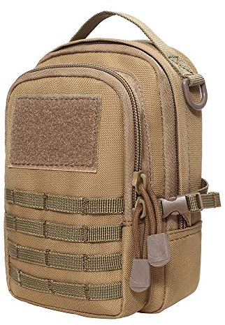 Tactical EDC Pouch, Taktische Molle Tasche, Multifunktionale Kleine Tasche, Gadget Organizer Handy-Halter Gürteltasche fur Camping Wandern Radfahren Klettern