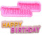 Happy Birthday 3D-Silikon-Kuchenform für Hochzeit, Geburtstag, Weihnachten, Party, Kuchen, Dessert-Form, Zubehör
