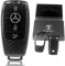 Auto Schlüssel Schutz Hülle Echt Carbon Hardcover Schwarz kompatibel mit Mercedes Benz W213 S213 C238 A238 W238 W222