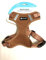 Petlando Brustgeschirr Mesh Vest Cognac M (Halsumfang 32-37 cm, Brustumfang 41-53 cm)