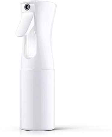 URAQT Botella Pulverizador Agua Peluqueria, 200ml Fina Niebla, Spray Continuo para el Cabello, Frascos Vacio Recargable para Peinado, Planta, Mascota, Limpieza(Blanco)