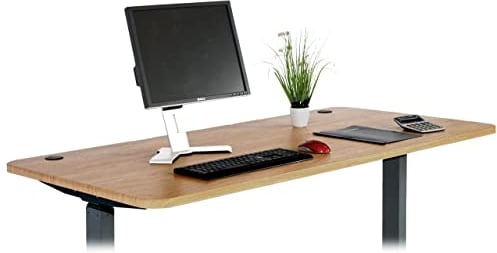 Mendler Tischplatte HWC-D40 für Schreibtische, Schreibtischplatte, 160x80cm MVG-Zertifiziert - braun Struktur