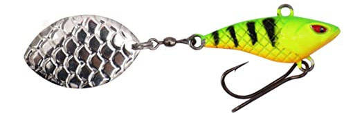 1 x Mikado M-Tail Spinner Jig Spinner Wobbler Hecht Barsch 6g-5,5cm FIRE Tiger