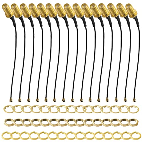 AZDelivery 15x IPEX zu SMA Pigtail Koaxialkabel, SMA Buchse zu UFL/u.FL/IPX/IPEX, RF Koaxial Adapter Pigtail Kabel