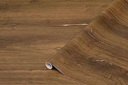 d-c-fix Möbel-Klebefolie Flagstaff Oak Holz-Optik 67,5 cm x 2 m - Möbelfolie selbstklebend Deko-Folie Küchen-Schrank Fensterbank Schrankfolie Tisch Holzfolie Eiche Vintage Industrial dunkelbraun