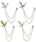 SG Store 4 Stücke Brosche Pins Adler Brosche Anstecknadel Strass Anstecknadel Dekorative Accessoires für Schal Hemd Revers Pullover Legierung