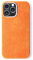 ALMA Alcantara Handyhülle für iPhone 15 Serie (15 Pro, Orange)