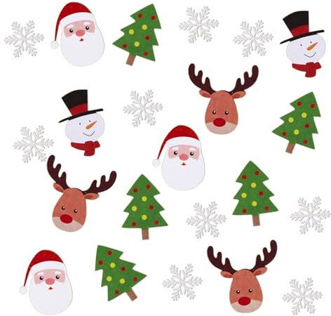 BHGT 100pcs Weihnachten Konfetti Weihnachtsdeko aus Papier Basteln Tischdeko DIY Weihnachtsbaum Schneeflocke Elch Weihnachten Dekoration Geschenk Paper Party Confetti