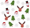 BHGT 100pcs Weihnachten Konfetti Weihnachtsdeko aus Papier Basteln Tischdeko DIY Weihnachtsbaum Schneeflocke Elch Weihnachten Dekoration Geschenk Paper Party Confetti