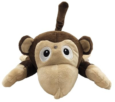 Mad Monkey Chuckle Buddies – Lachendes Kuscheltier mit Bewegungssensor im Affen Design, Braun