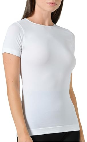 Risalti Maglia Donna in Viscosa di Bamboo Senza Cuciture | Sotto Giacca Donna Manica Lunga Elastica, Traspirante e Morbida, Intimo Senza Cuciture per Pelli Sensibili, Made in Italy