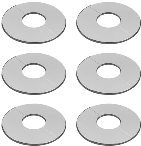 LuLiyLdJ 6 Pièces 28mm Rosace Robinet,Rosace Mitigeur Douche, Cache Tuyau Radiateur, Rosace Radiateur, Pour Robinets, Tuyaux, Tuyaux De Radiateur