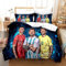 WOLWES Bettbezug 155x220 Fußballstar Bettbezug Set 3 Teilig 2 Bettbezug 155x220cm + 2 Kopfkissenbezug 80x80cm, Microfaser Bettbezüge mit Reißverschluss（C6）