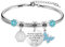 HEYEJET Armbänder zum 30. Geburtstag Frauen mit Kristall blauer Schmetterling 30 Jahren Geburtstags Geschenke für Damen Freundin Schwester Schmuck (30.)
